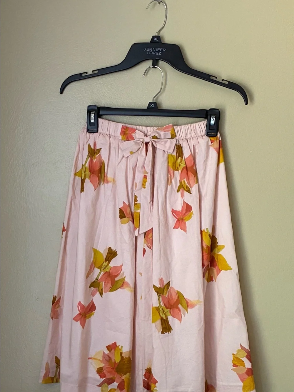 Alipicks Girls' Pink Floral Matching Set - Long Sleeve Top & Skirt